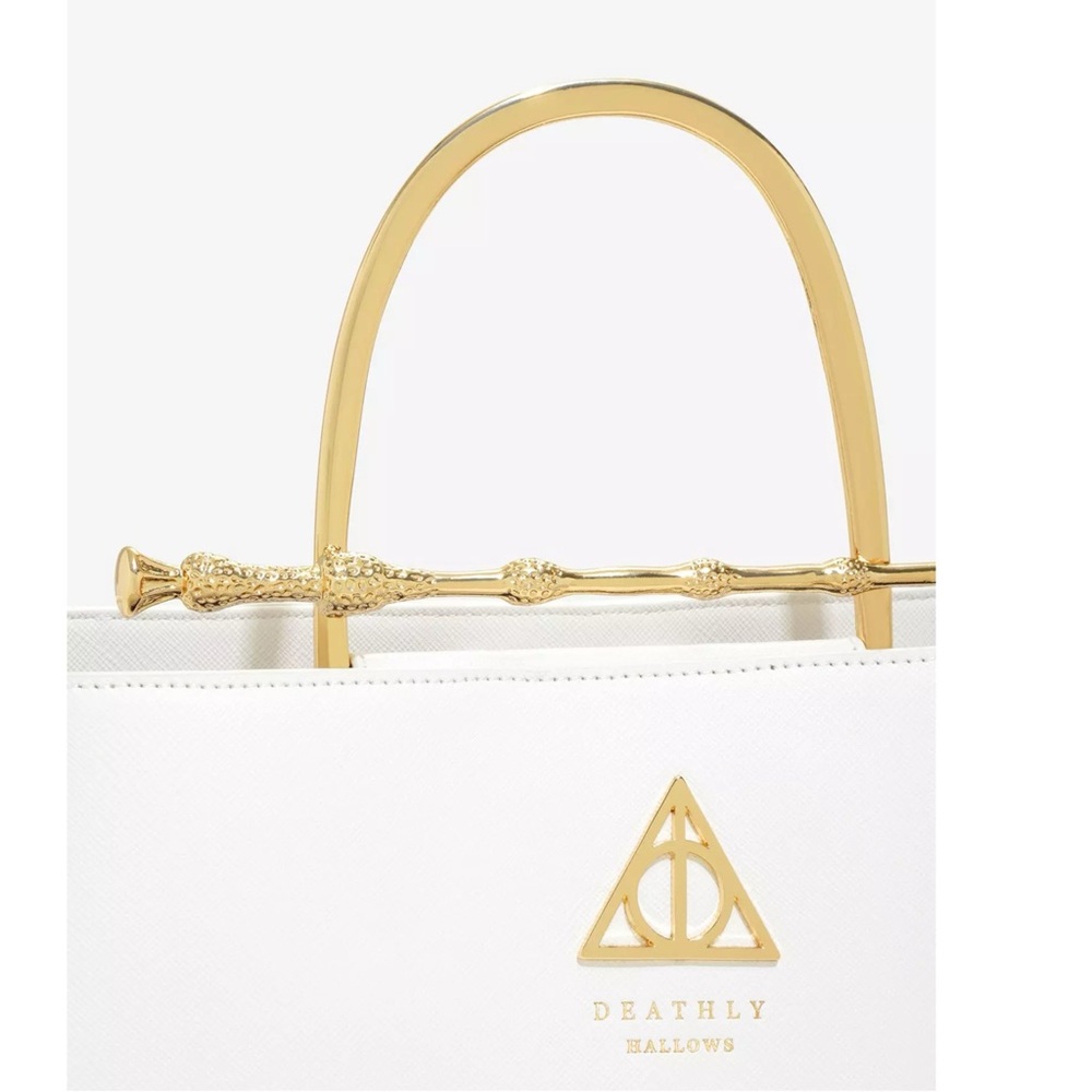 Loungefly Harry Potter Deathly Hallows Elder Wand handle & crossbody strap purse - Picture 4 of 5